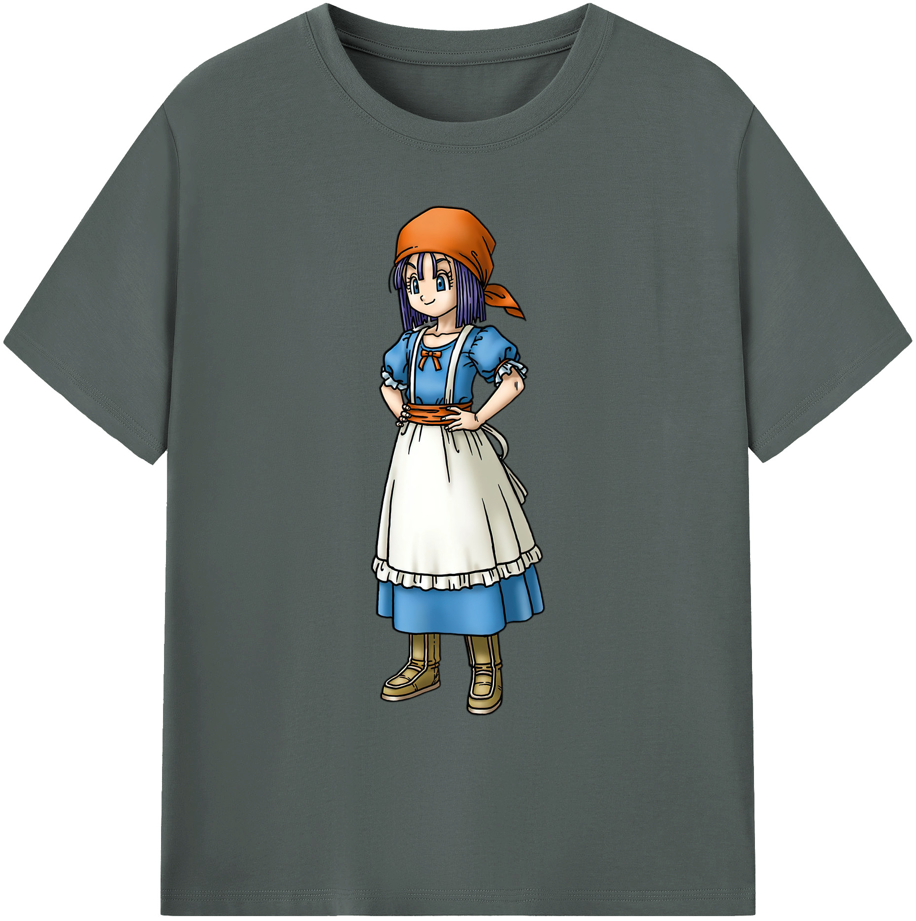 （画像用） ドラゴンクエスト Doragon Kuesuto Dragon Quest 綿100％ メンズ半袖Tシャツ｜肌触りやわらか＆通気性